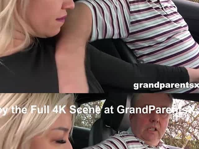 Old Couple Picks Up Cutie For A Threesome