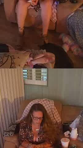 Hawt Breasty Amateur mother I'd like to fuck In Camo Mini Night Gown (cleavage, hips, and legs)