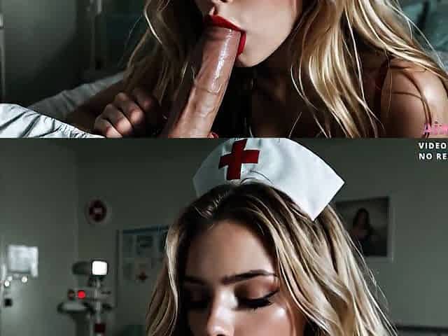 I screw a gorgeous nurse and cum in her snatch [AI Generated]