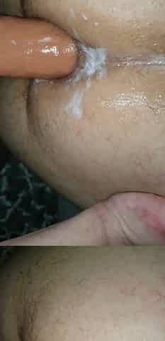 Pegged my slut with bulls cum