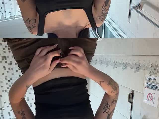 Oral-job in the shower (homemade clip)