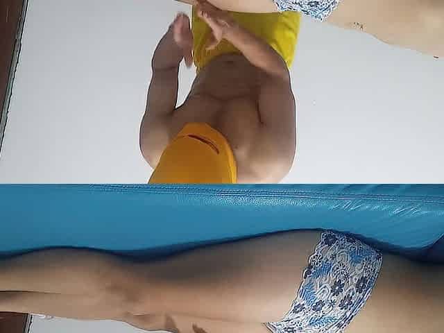 AT HOME - Mexican influencer bangs her old stepfather, a masseur