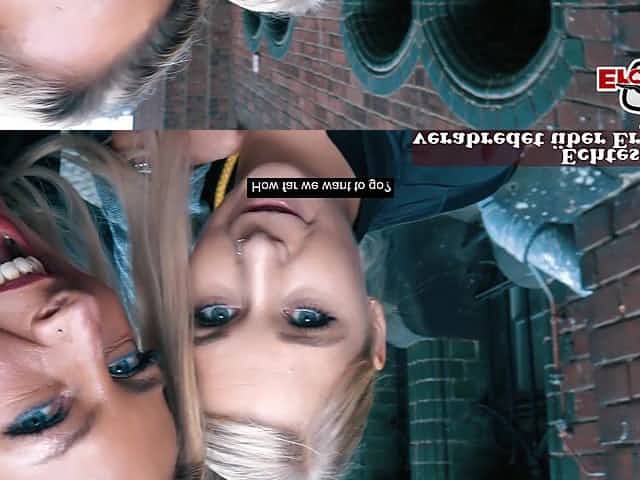 German mom pick up teen for lesbian date