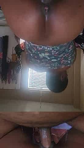 Interracial vehement reverse cowgirl