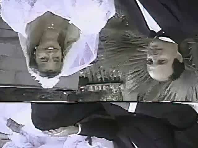 Mature blonde in stockings fucks the boy part1