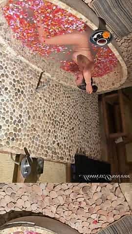 Shooting in the Bath Naked in a Spa - Behind the Scenes