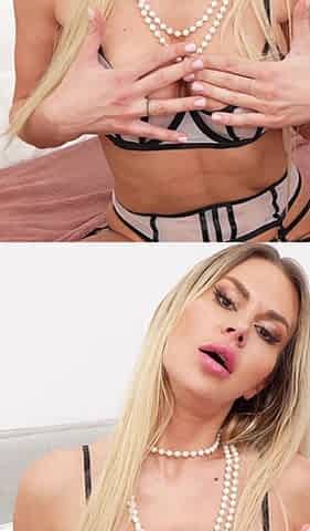 Busty Russian MILF Zlata Shine Stockings Dildo Fuck