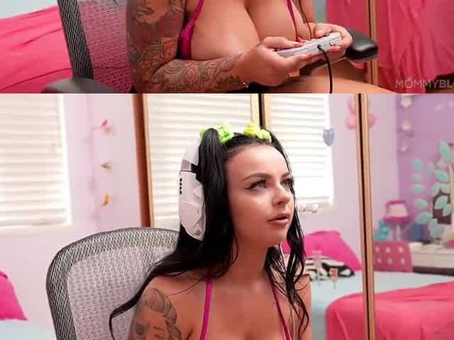 Gorgeous Gamer Gobbles Cock - Payton Preslee