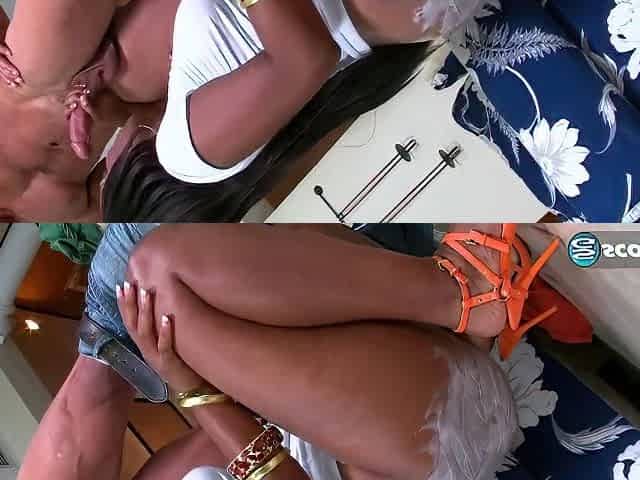 Big Cock Clip With So Hot From With Dominique Pleasures, Mia Hot And Booty Licious