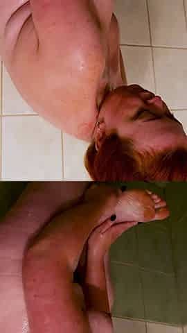 Naked Nicole Bunny in the Shower