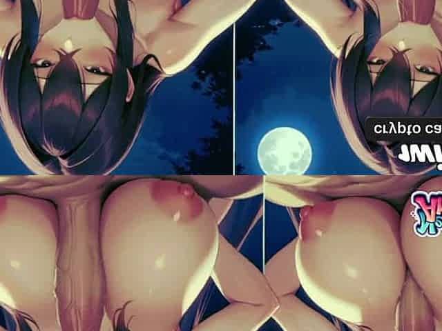 Moonlit sex with a huge-boobed beauty, super-hot and wild!