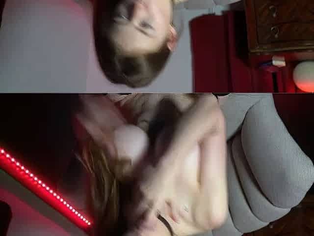 Chloe Wildd slim fit redhead with big fake boobs