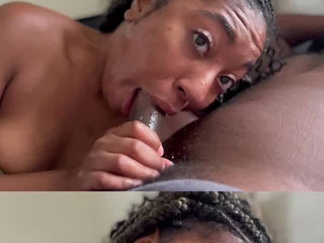 Hot Girl Sneak in My Room While Her GF Is Out Lesbian Suck Dick Too Lol