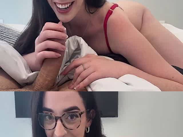 Hot Amateur Stepsis Fucks In Her New Lingerie - Violet Grey - Luke Cooper
