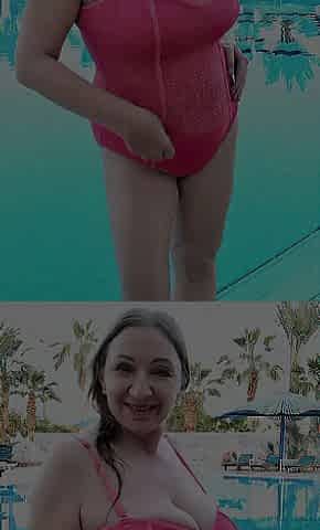 Sexy Breasty mother I'd like to fuck Take off Swimming Costume