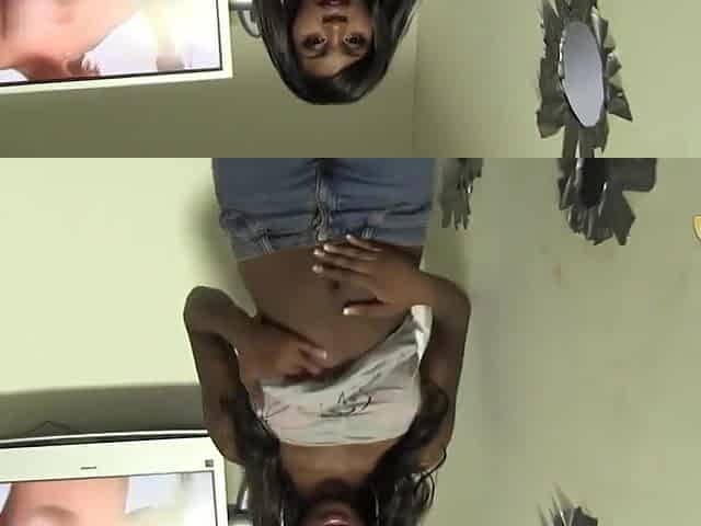 Black Ebony Milf Gloryhole Fun With White Dick