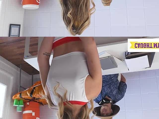 Clever Cheerleader Khloe Kingsley, "Are U Saying My Pantyless Snatch isn't Turning U On?"