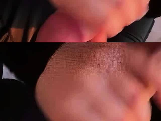 Fucked a hot stepmother in overalls and cum in her mouth