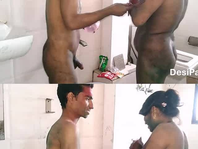 Intimate Sex With Hot Indian Couple On Holi Night