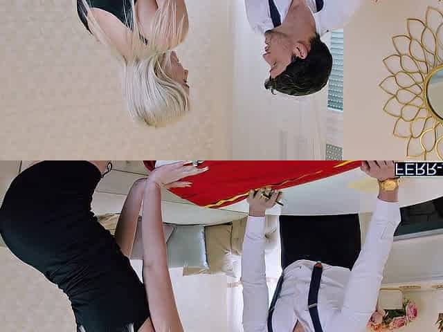 Lewd Blond Spoiled Nymph Uses Her Tailor to Satisfy Her Raunchy Hunger - Cla...