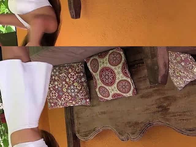 InTheCrack-Pussy Under White Skirt