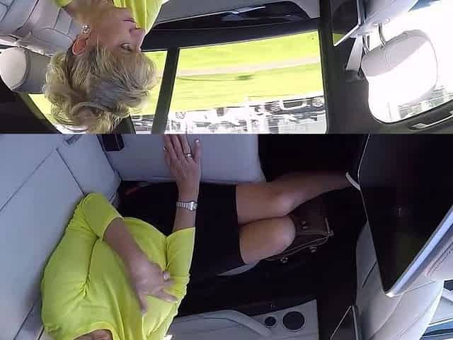 Lady Sonia - Big MILF Tits On Show In The Car