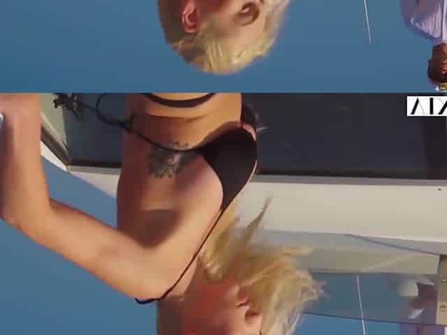 Big Boobed Blonde Cutie Fucks Her Yacht Captain On The Shore - Kendra Sunderland