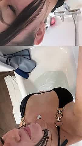 British college hotty in shower
