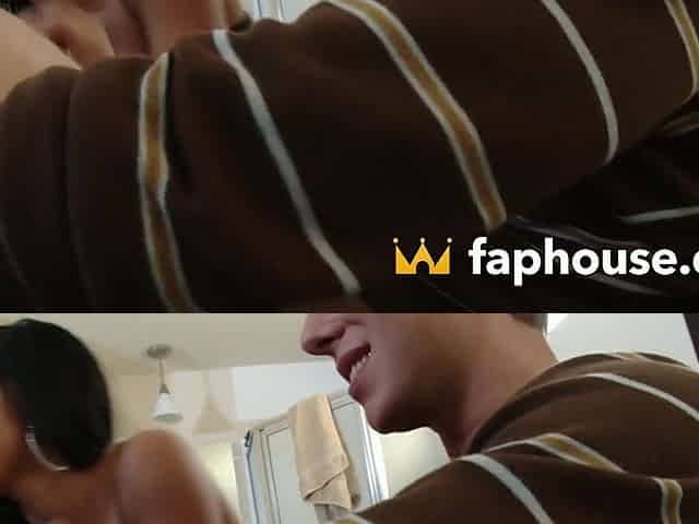 Porn babe gobbling down her BF's super-raunchy jism
