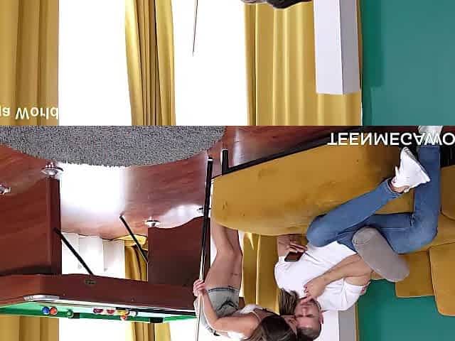 Breasty Asandra's Mini Petticoat Discloses White Pants Leading To Wild Screw Session
