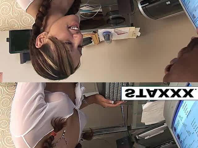 Cute Latina schoolgirl takes a study break for BBC