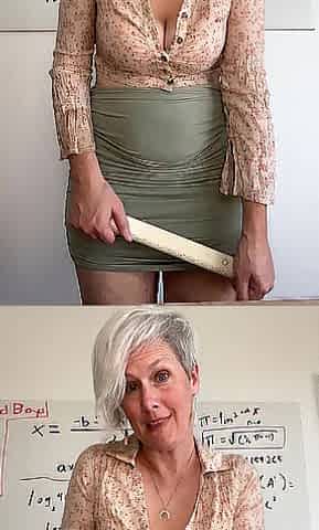 If U Cum then U'll Be Able to Focus on Math - Large Boob School Teacher JOI Countdown
