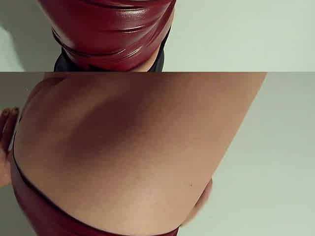 POV Fuck with Tight and Shiny Booty Shorts Blonde Fails Because He Forgot to Record the Cumshot