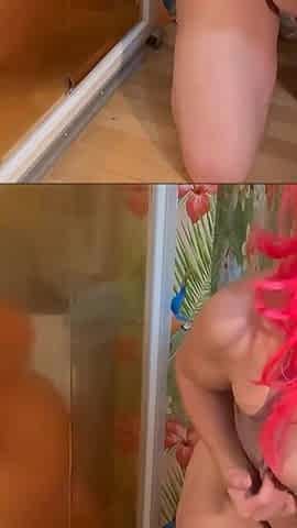 Cheating Girlfriend Lick Her Boyfriend Ass and Suck Him Cock After He Forgive Her