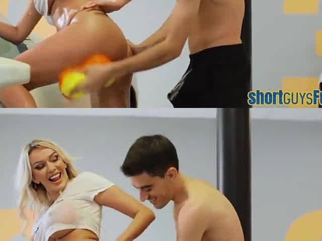 Short Fellow Fucks Busty Cocksucking Wam Milf On Car