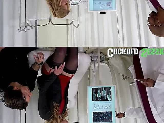 CUCKOLD SESSIONS - Micro Rod Spouse Watches Wife Get Drilled By Huge Doctor Penis