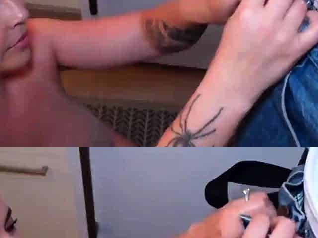 Big assed busty tit fuck and blowjob