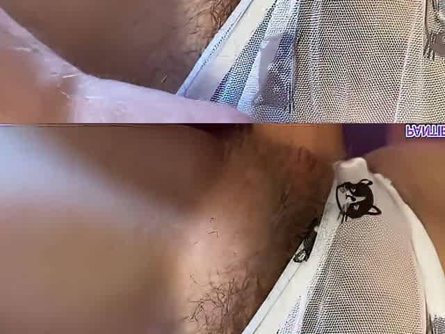 Fucked My Stepsister And Cum On Her Hairy Pussy And Her Favorite Panties