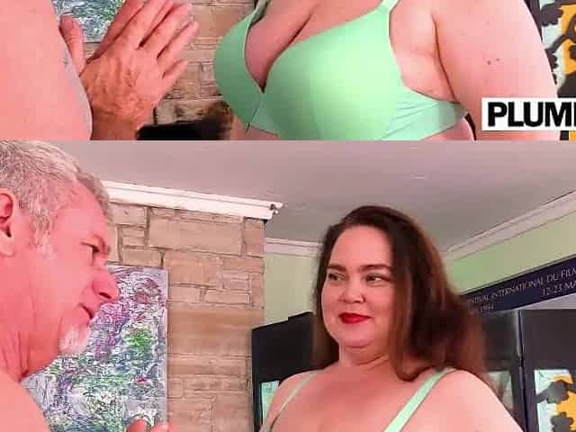 Darling Geisha entreats Jay Crew to please her overweight vagina at Plumperd