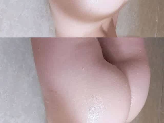 Close up pussy and ass fuck in the shower