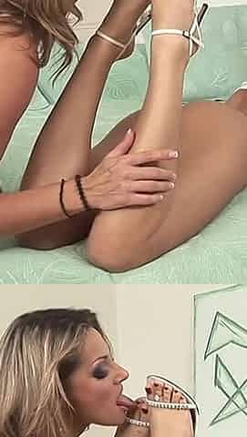 Two Hot Babes Passionate Bedroom Lesbian Play