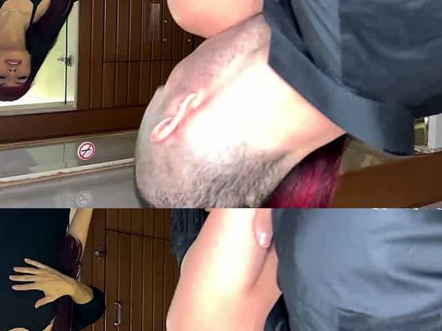 His heavy balls slap me while fucking