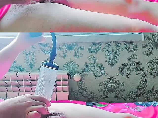 Beautiful Femboy Smooth Oiled Body Cute Cumming Masturbation