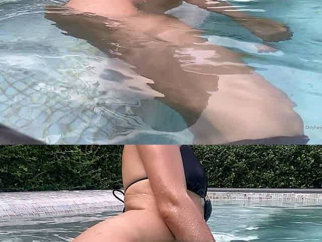 Lewd brunette ashley storm jerks big cock outdoor