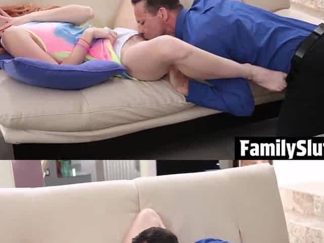 Dad Screws Amarna with A Lot of "Vulgar Perversion," Slapping Her Booty and Screwing Her - Familyslut
