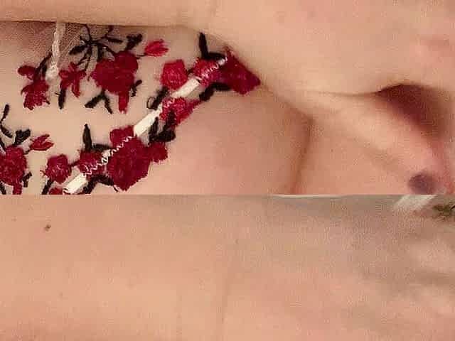 Slut in see through bra and panties