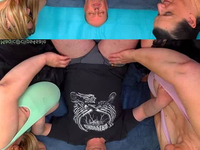 Tittyfucking Duo (4K) - monster tits mature babes in amateur homemade threesome