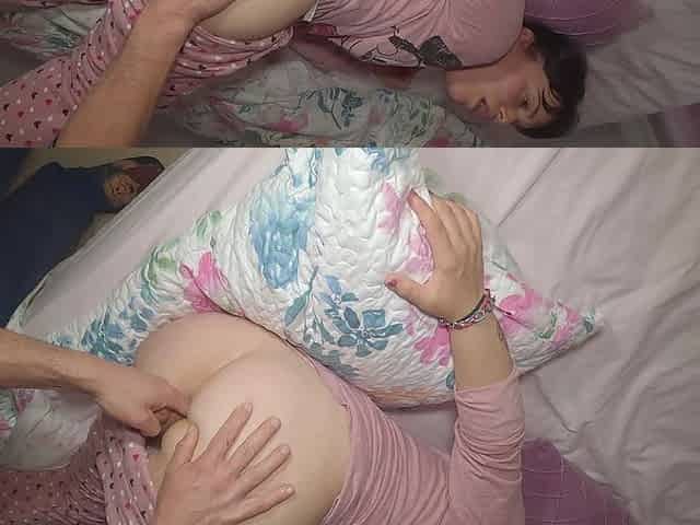 Hot MILF Fucked and Cum Inside Her Big Hairy Pussy by Her Neighbor While Her Husband Works