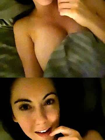 Busty curly brunette with big boobs fucks on couch