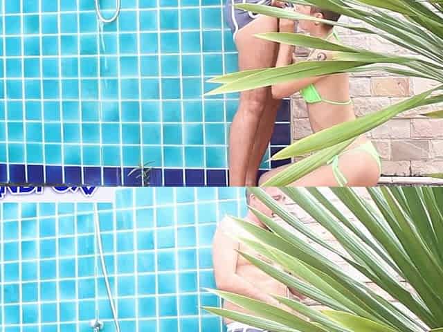 Blowjob In Public Pool Shower, Cum In Mouth And Cum Swallow. Stepdaughter Sucks Like A Champ!
